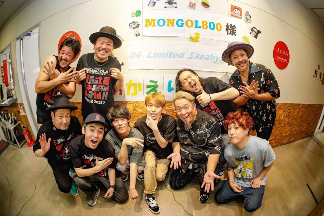 HIROKAZさんのインスタグラム写真 - (HIROKAZInstagram)「MONGOL800 x 04 Limited Sazabys  フォーパチ😗」7月10日 20時43分 - hirokaz04ls