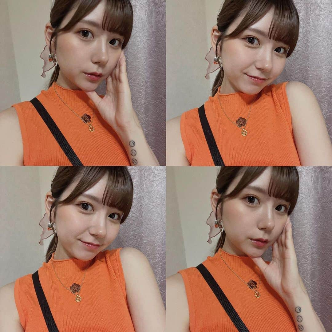 大塚愛里（あいにょん）のインスタグラム：「🌼🧡🖤」