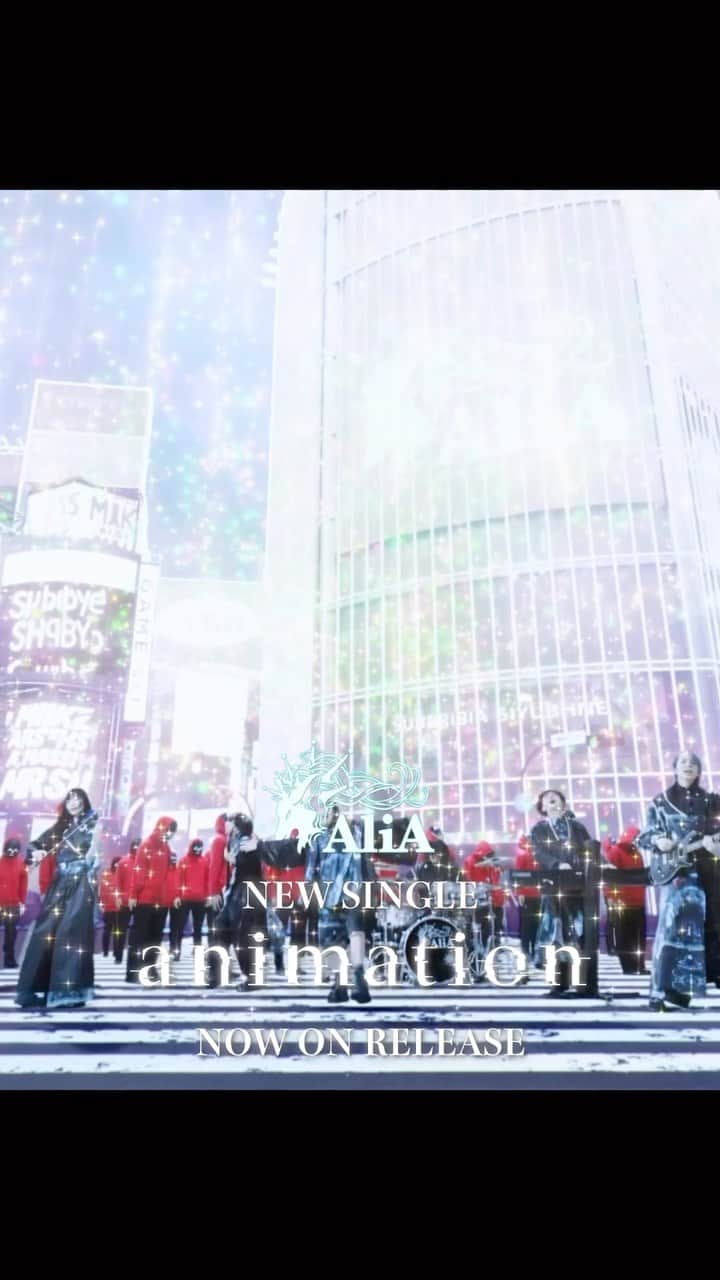 AliAのインスタグラム：「_ AliA NEW SINGLE "animation" NOW ON RELEASE」