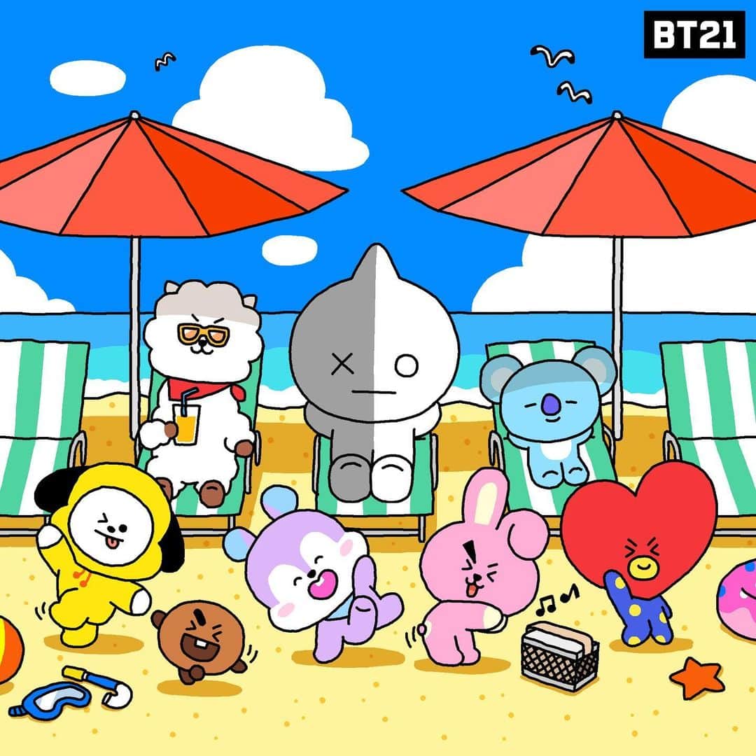 BT21 Stars of tomorrow, UNIVERSTAR!さんのインスタグラム写真 - (BT21 Stars of tomorrow, UNIVERSTAR!Instagram)「Perfect Time of the year for some Dance! 🕺📻  #BT21 #UNISTARS #dance #music #golden #summer」7月10日 18時54分 - bt21_official