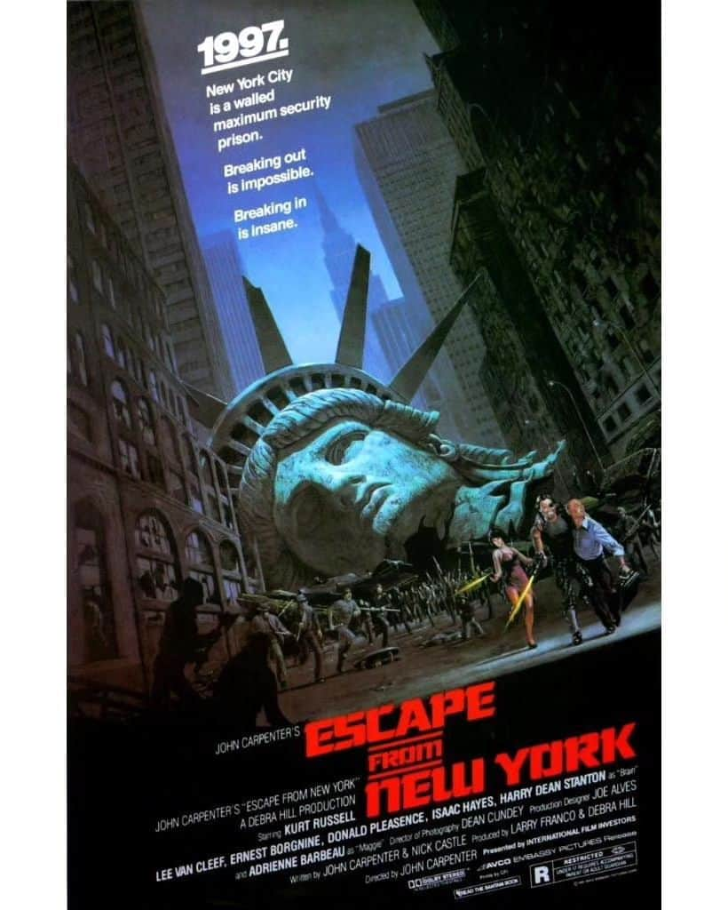 ジョン・カーペンターのインスタグラム：「Escape From New York turns 42 years old today. What are some of your fondness memories of the film?  #escapefromnewyork  #snakeplissken」