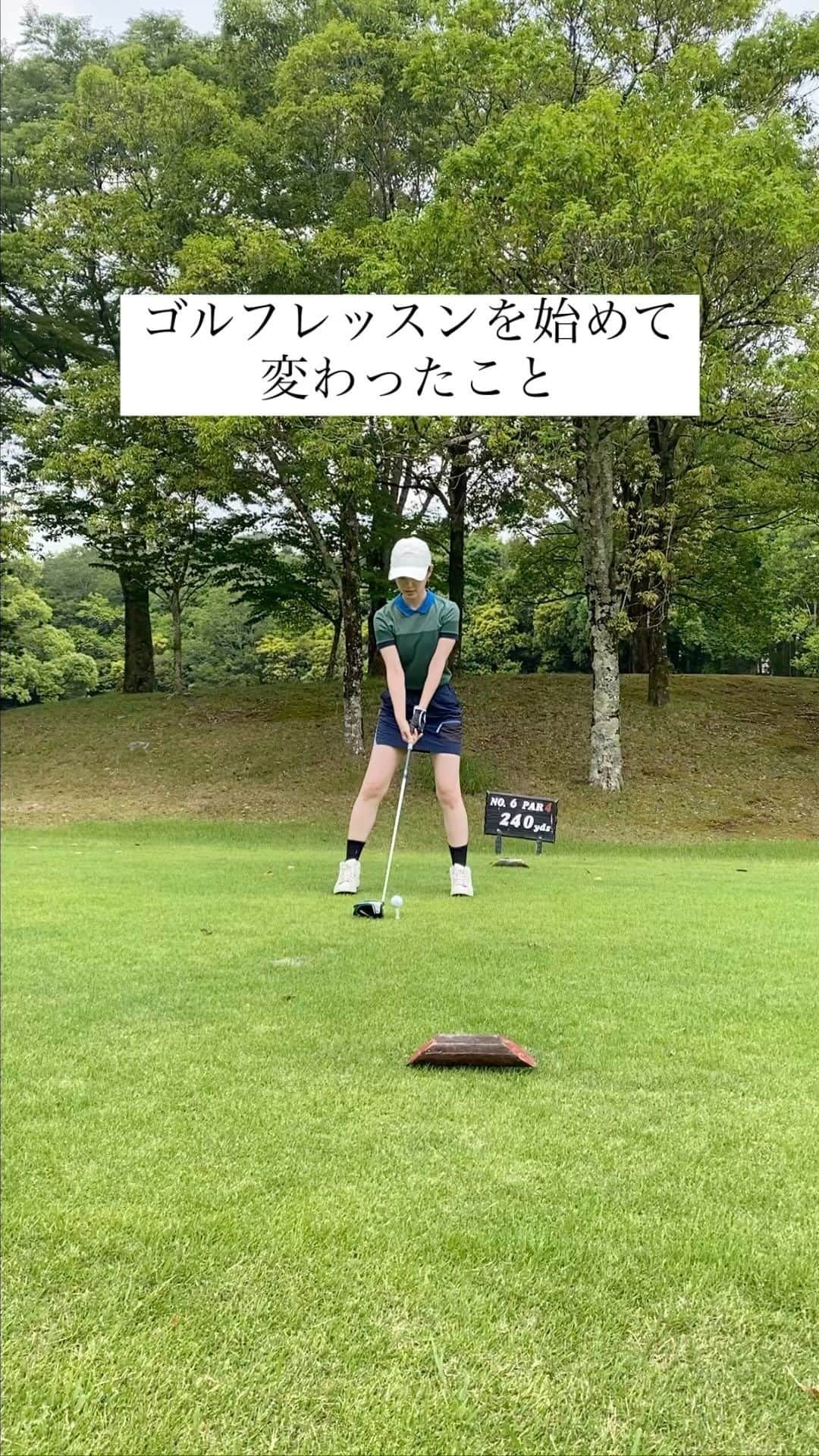 滝裕可里のインスタグラム：「ゴルフレッスンを始めて5ヶ月！  一粒万倍日の5月22日に 人生2度目の100切りを達成して ベストも更新できました⛳️🌟  何事も教えるプロに学ぶことが 成長の近道なんだと実感してる日々  しかもこの日は 仲良し女子プロゴルファーの まこっちゃん( @makototakemura_golf )に 手取り足取り教えてもらってベスト更新❣️  最近は暑すぎてあまり 行けてないんだけど… また涼しくなったら頑張ろっ🥵  100ギリに導いてくれた私のコーチ → @golf_gt518   #ゴルフ #ゴルフ女子 #golf  #ゴルフレッスン #100切り達成 #たきゴルフ記録」