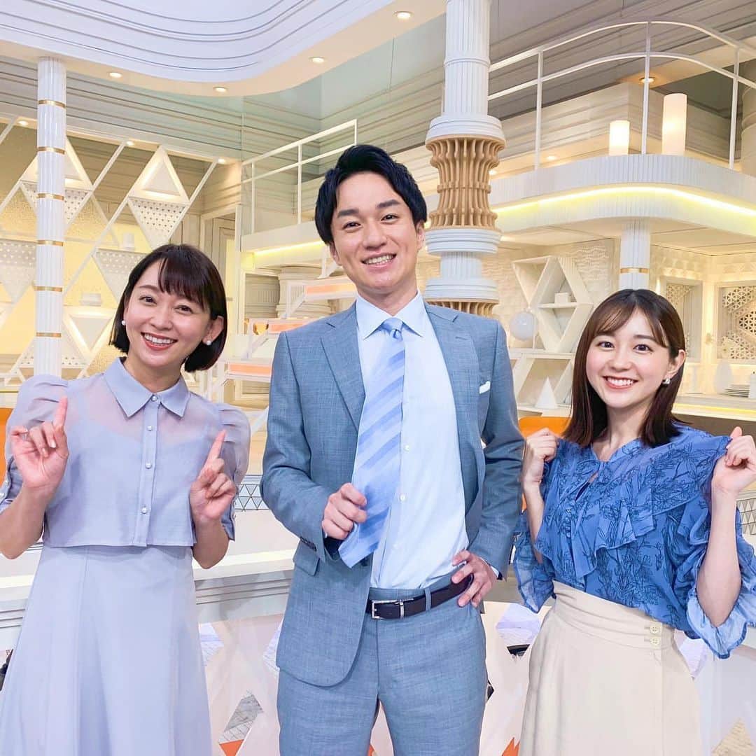 若林有子のインスタグラム：「♡♡♡ #若林有子 #若林アナ #Ｎスタ #出水麻衣」