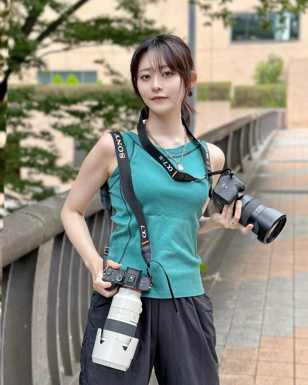 彩雪さんのインスタグラム写真 - (彩雪Instagram)「戦闘力高そうなわたし  実はsonyα7sⅲを新しく購入し、すでに大活躍してもらってます📸♡  tops#ledtokyo  pants#rosebleue」7月10日 21時23分 - 1116_for