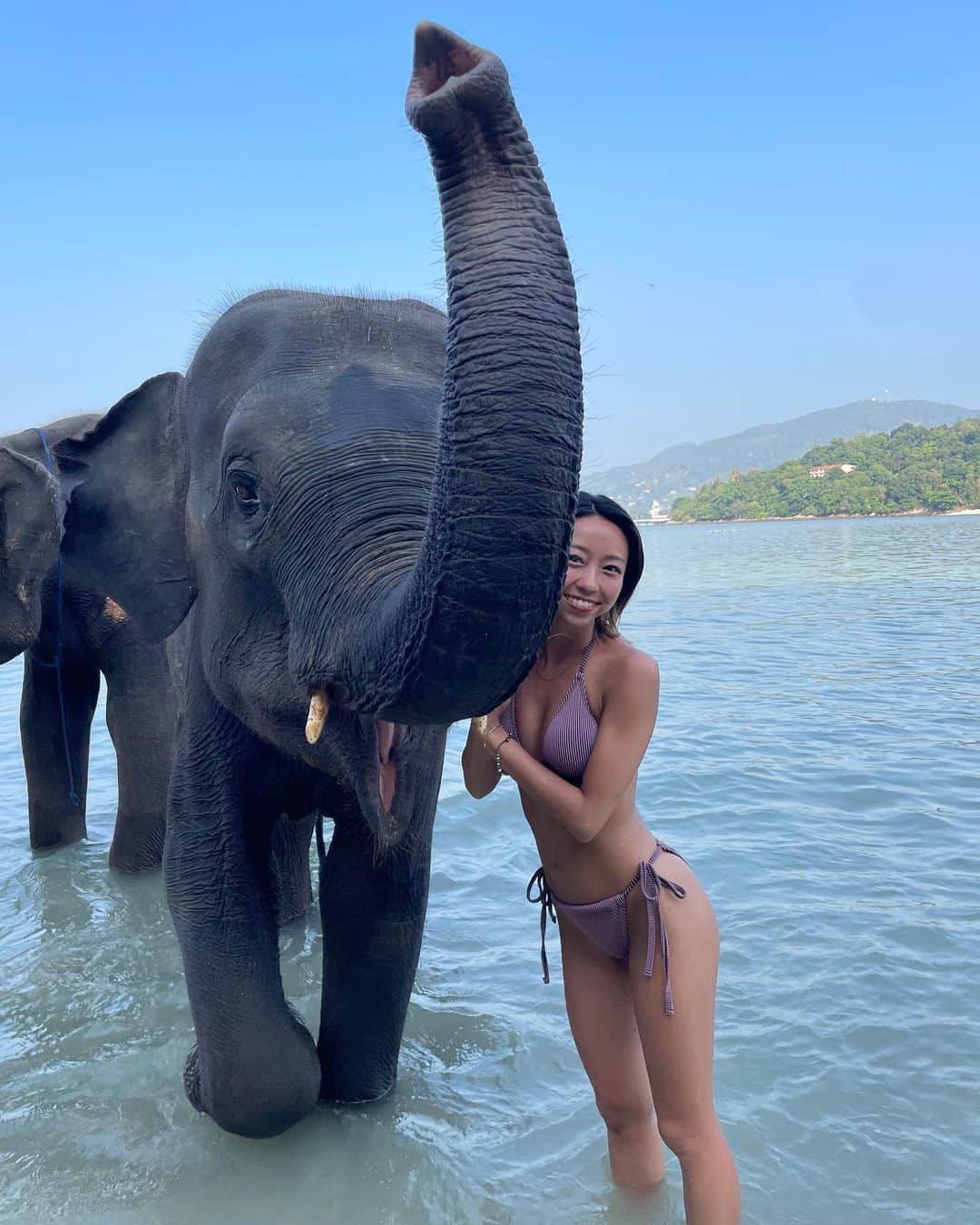 亀川萌絵子のインスタグラム：「. プーケットつめこんだ🐘🛵⛱️ 9月にまたタイ行くの楽しみ💚」