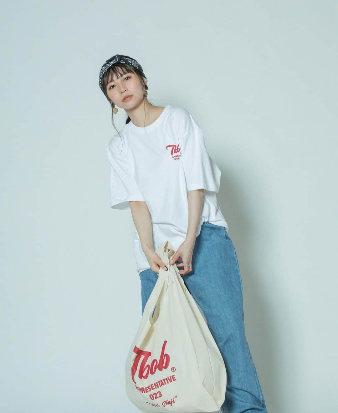 庄司芽生のインスタグラム：「🍒 @thebackofboys_official ☎️  "TBOB 2023 season CITY PACK" T-shirt＆Marche BAG 山形県の市外局番"023"が刻まれています✨  ネット先行予約もスタートしました！ 是非ゲットしてください〜〜☺︎  そして発売を記念して イベントの開催も決定しました！  📍8/26(土) baseyard tokyo  詳細はブランドHPをご覧ください！ お会い出来るのを楽しみにしています❤️‍🔥」