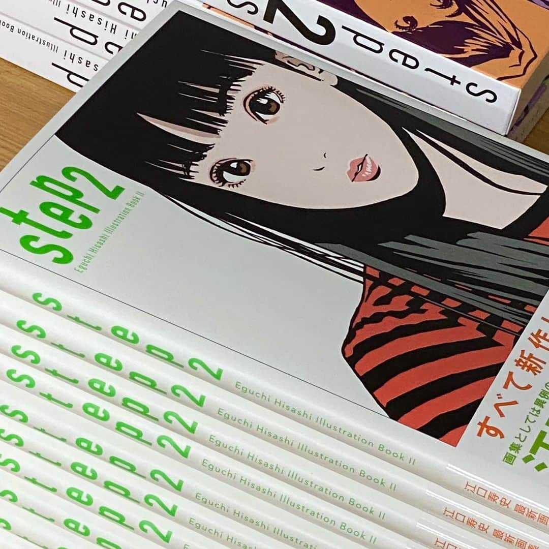 江口寿史さんのインスタグラム写真 - (江口寿史Instagram)「日比谷ミッドタウンでの『東京彼女』が4月23日に終わった直後から猛スパートをかけて、ほぼ2ヶ月強、フル回転で作った『step2』が出来上がりました！ 刷りたての見本本が届いた瞬間が一番嬉しい。苦労が報われる思い。 おれもデザイナーの井上さん(@inouenorito.d.o )も編集の穴沢女史(@anayuko )も頑張った！待ってるみんなに早く届けたい！  #江口寿史  #step #step2」7月10日 22時18分 - egutihisasi