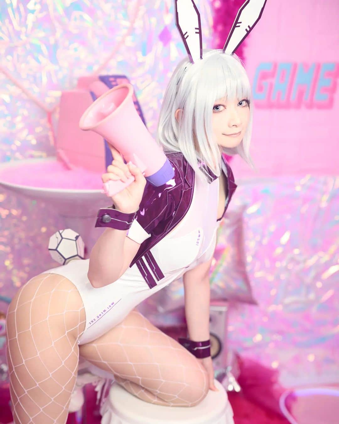 つなめるのインスタグラム：「✨サイバーバニー✨  #bunnygirl #japanesegirl #photography #kawaii #model #picture #modellife #cosplaygirl #cosplay #被写体 #モデル」