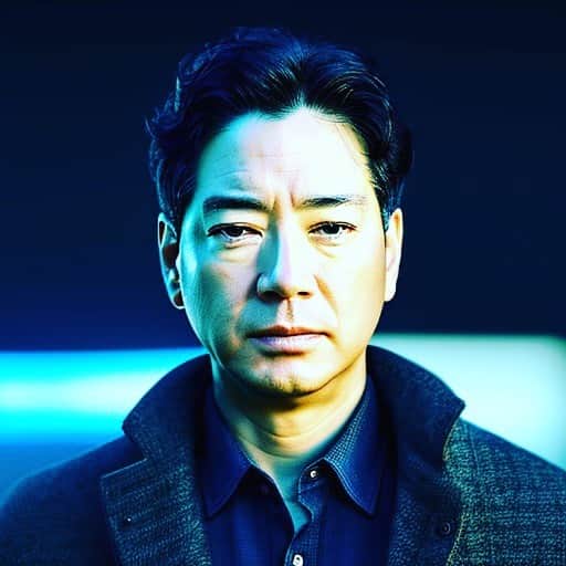 のインスタグラム：「意外と好評だったので、AIシリーズもう一枚だけ。 寂しい顔の方が好き❤️」