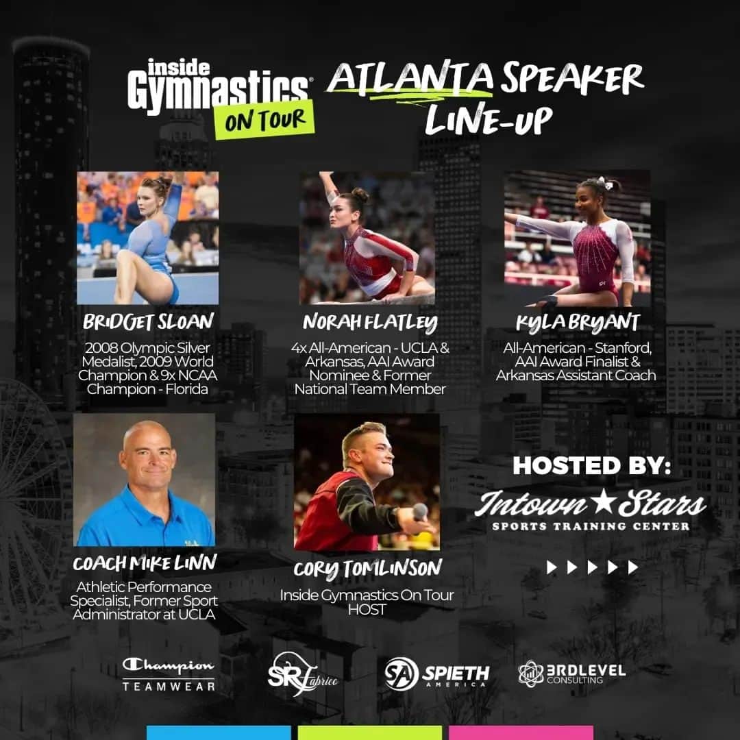 Inside Gymnasticsさんのインスタグラム写真 - (Inside GymnasticsInstagram)「Fans, athletes, parents, coaches - Will we see you there? ➡️ Hey Atlanta! We're on our way! Join us July 22 @intownstarsgym for our second Inside Gymnastics On Tour!!!   See Link in Bio for more & to register!」7月11日 0時17分 - insidegym