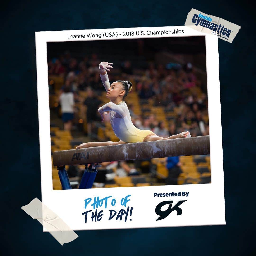 Inside Gymnasticsさんのインスタグラム写真 - (Inside GymnasticsInstagram)「Today’s Photo of the Day is brought to you by @gkelite!   Pictured Here: Leanne Wong on beam at the 2018 U.S. Championships   📸 Lloyd Smith」7月11日 7時00分 - insidegym