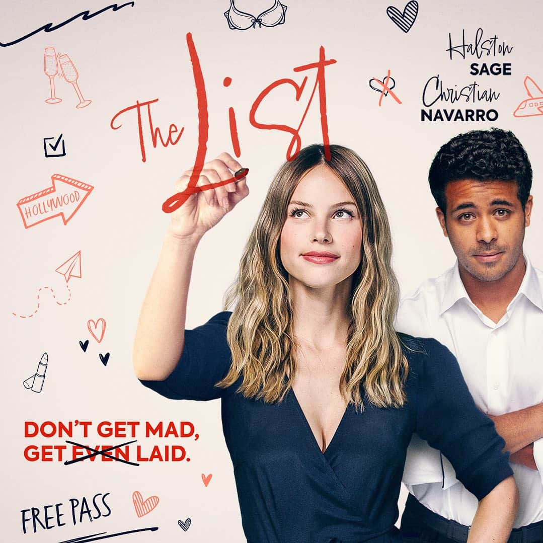 ハルストン・セイジのインスタグラム：「THE LIST is coming out this August! Trailer this week! @nbcuniversal @christianleenavarro @chrissiefit @greggsulkin @shelleyhennig @jonahplatt @richtv216 @lucywatoosy @delaneyrowe @willpeltz」