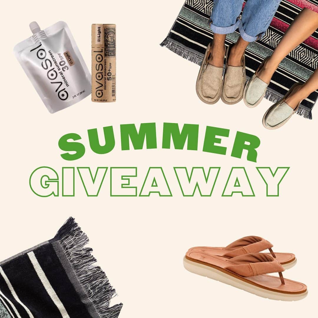 サヌークさんのインスタグラム写真 - (サヌークInstagram)「Calling all summer fanatics… this one is for you 🌴 We’ve teamed up with some incredible, likeminded brands — @leus and and @loveavasol — for a summer essentials Giveaway you won’t want to miss…   What you would win: - You choice of (2) @sanuk shoes - (2) @leus Eco Towels - @loveavasol Summer Pack: (1) Surfer’s Barrier Stick 50 SPF, (1) Pro Stick Med, (1) Environmental Defense Cream 30 SPF and (1) Barrier Cream  How to Enter: - Follow @sanuk @leus @loveavasol - Tag 3 friends that love summer as much as we do!  - Share to Stories for bonus entry  Rules: - Giveaway will be open from 7/10 9am -7/14 5pm PT - Winner will be notified on 7/15 - Multiple entries are allowed - Open to US residents only  #SmileOn #SmilePassItOn #Sanuk #Giveaway」7月11日 1時16分 - sanuk