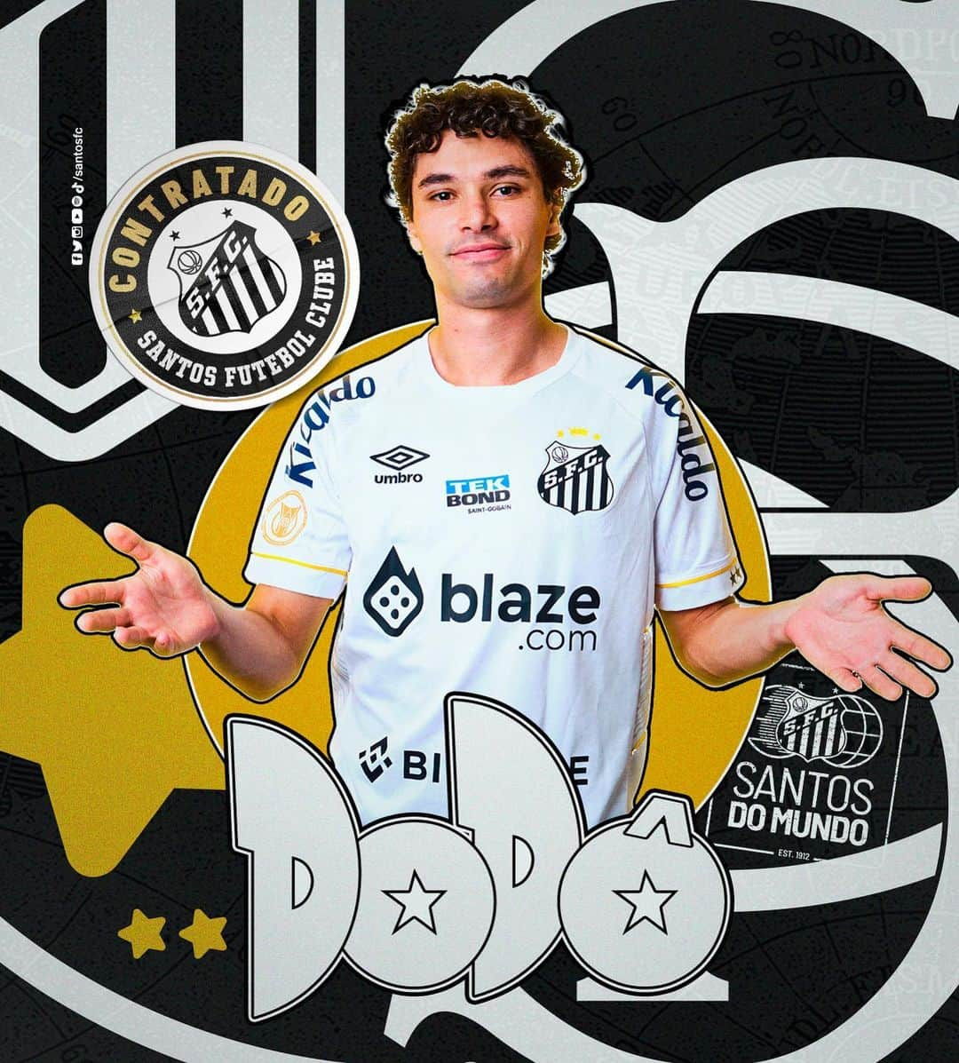 ドドさんのインスタグラム写真 - (ドドInstagram)「O DODÔ ESTÁ DE VOLTA! ⚪⚫  O Santos FC acertou a contratação do lateral-esquerdo junto ao Atlético-MG, com vínculo válido até o 31 de dezembro de 2025. Santista de coração, o atleta retorna ao clube após a passagem destacada em 2018 e é a primeira contratação do Peixão na atual janela de transferências.」7月11日 3時54分 - dodopires