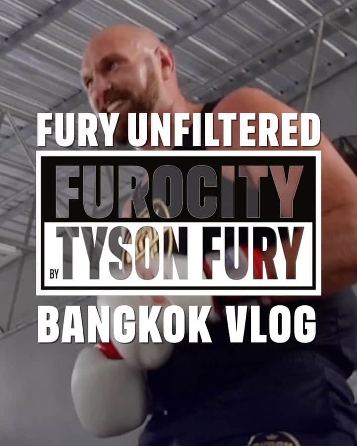 タイソン・フューリーのインスタグラム：「One Night In Bangkok 🇹🇭  Powered by @furocity ⚡️」