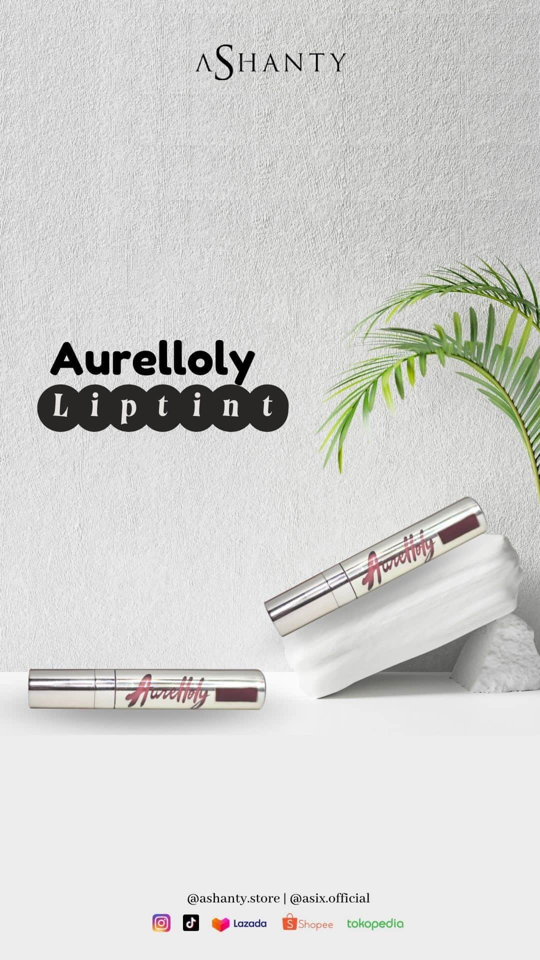ASHANTY BEAUTY CREAM OFFICIALのインスタグラム：「Rekomendasi Liptint tahan lama & transferproof!  Hayoo siapa yang pengen punya liptint awet & transferproof? 😍😍 Liptint by Aurelloly jawabannya! Siapa yang gak naksir sih sama warna liptint Aurel ini?🤩  Warnanya bikin cantik bibir, ga bikin kering,  dan yang pasti longlasting guys😜 Pilihan Shade :  * Burgundylove * Pinkyheart * Redkiss  Informasi & Pemesanan kunjungi link yang tertera dibio instagram @ashanty.store ya😊  #liptintviral #liptint #liptatto #tattobibirhalal #liptintaurel」