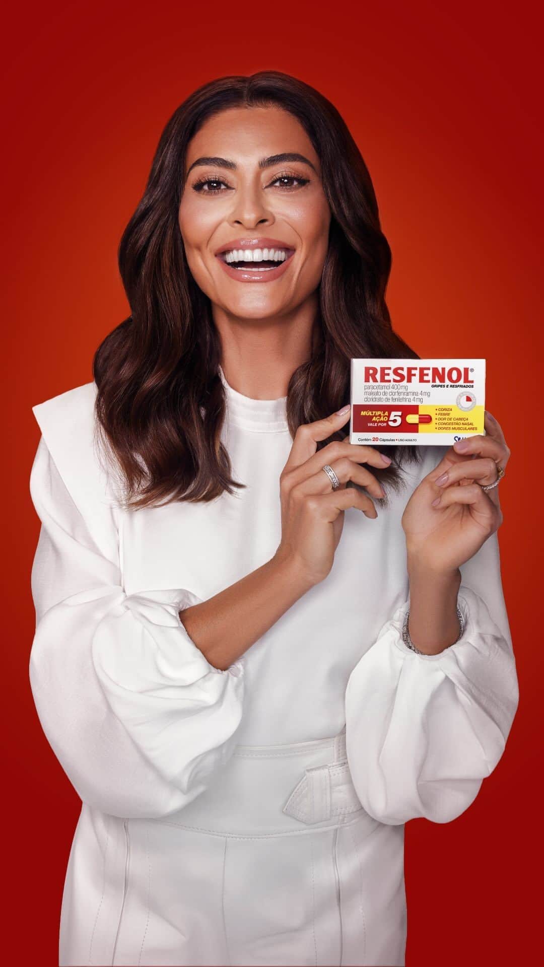 ジュリアナ・パエスのインスタグラム：「Depois que eu virei embaixadora de @resfenoloficial aprendi muita coisa. Inclusive, a Etiqueta do Espirro! Isso mesmo, gente. Vocês já conhecem? Quer aprender também? Confira e compartilhe com os amigos mais próximos.   #Publi」