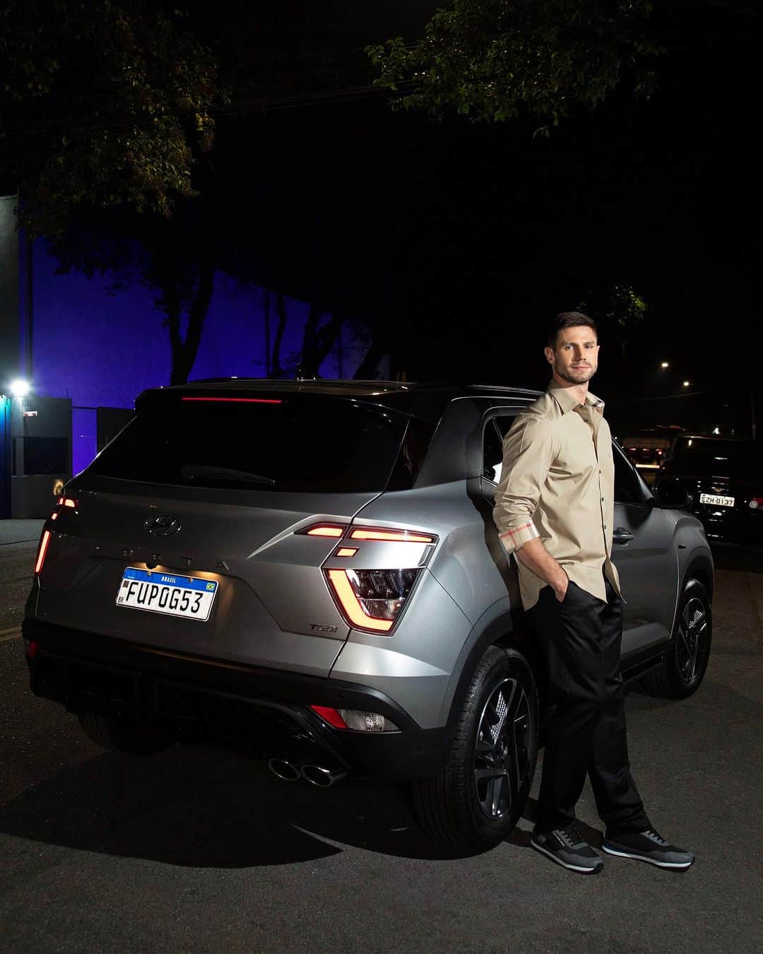 Jonas Sulzbachのインスタグラム：「O Creta N line da @hyundaibr é o meu estilo de carro! Esportivo e tecnológico! O design tá lindo né?? Além de ser um carro super confortável. Corre e vai logo fazer um test drive numa concessionária Hyundai mais próxima de você 😉」