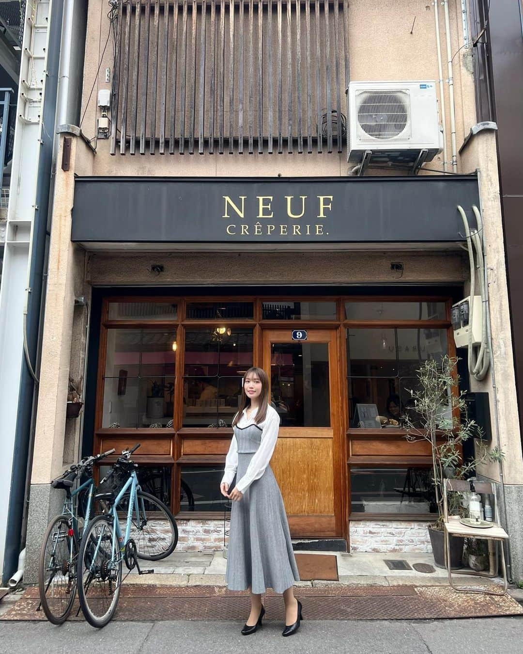 ののさんのインスタグラム写真 - (ののInstagram)「ヌフ クレープリー (NEUF CRÊPERIE.) 京都で人気のガレット、クレープ屋さん ランチタイムでも遅めの時間だったので予約せずに入れた☺️ ランチに＋500円でデザートクレープも付けられたのでもちろん注文♡  #ヌフ#ヌフクレープリー#ガレット#クレープ#京都ランチ#京都カフェ#京都グルメ#丸太町グルメ#丸太町ランチ#丸太町カフェ#京都#カフェ#カフェ巡り#カフェすたぐらむ#カフェ部#カフェ活#kyoto#kyotofood#kyototrip#kyototravel」7月11日 7時44分 - nonoko0309