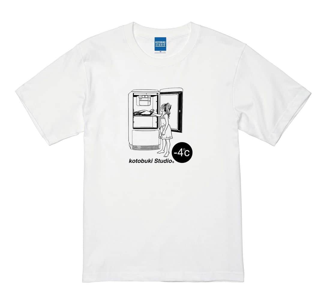 江口寿史さんのインスタグラム写真 - (江口寿史Instagram)「明日から吉祥寺リベストギャラリー創で始まる『step to step』で販売するグッズを紹介していきますね。 まずは過去リベストギャラリーでやった展示で人気の高かったTシャツの復刻版。2012年『tone』展Ｔと2011年『30T』第１回めの冷蔵庫T。」7月11日 12時16分 - egutihisasi