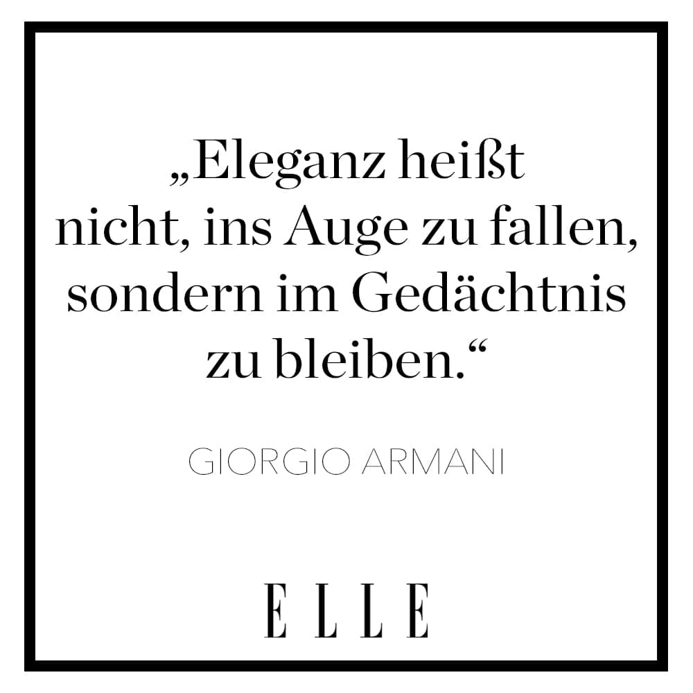 ELLE Germanyのインスタグラム：「Happy Birthday, Giorgio Armani! Der italienische Designer wird heute 89 Jahre alt. ✨  #giorgioarmani #armani #zitate #quotes #fashioninspo」