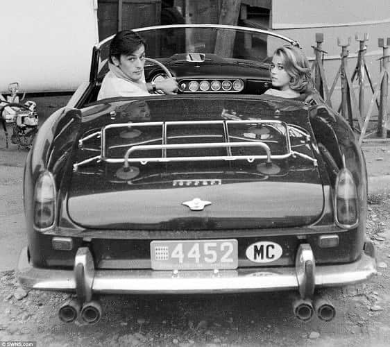 オリバーピープルズさんのインスタグラム写真 - (オリバーピープルズInstagram)「Alain Delon and Jane Fonda in a Ferrari 250 GT Spyder California, Antibes, 1964. Photo by Edward Quinn. #OPInspiration」7月12日 0時26分 - oliverpeoples