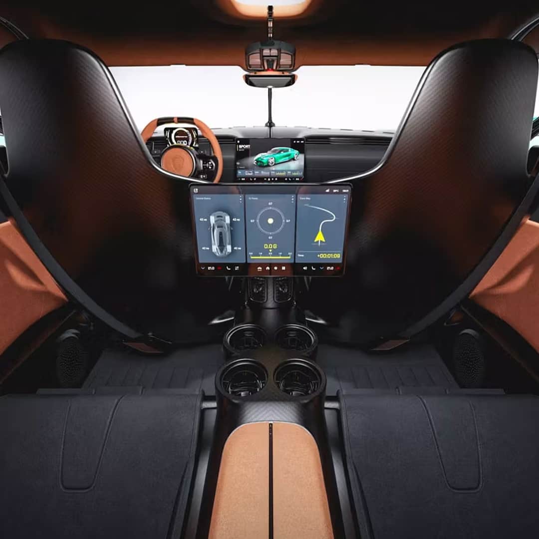 HYPEBEASTさんのインスタグラム写真 - (HYPEBEASTInstagram)「@hypedrive: @koenigsegg has unveiled its 2,300 HP production-ready Gemera.⁠ ⁠ The hypercar is designed to seat four including luggage and arrives with options that combine the Dark Matter motor with one of two engines, namely the “Tiny Friendly Giant” (TFG), Koenigsegg’s three-cylinder twin-turbo, or its 5.0-liter twin-turbo V8, essentially a reworked and refitted Jesko engine. ⁠ ⁠ Spec-wise, the TFG sits at 1,400 hp and 1,364 lb-ft of torque, with the 5.0-liter sitting at 2,300 hp and 2,028 lb-ft of torque. All of this power and the Gemera still seats four people with room for cargo.⁠ ⁠ On the interior, the Gemera features a minimal streamlined design with spec options like material choices and colors yet to be shared, although the maker did reveal four convenient cup holders at the rear and a large multimedia screen dividing the cabin — as well as dedicated speakers and air vents for back seat passengers.⁠ Photo: Koenigsegg」7月11日 22時57分 - hypebeast
