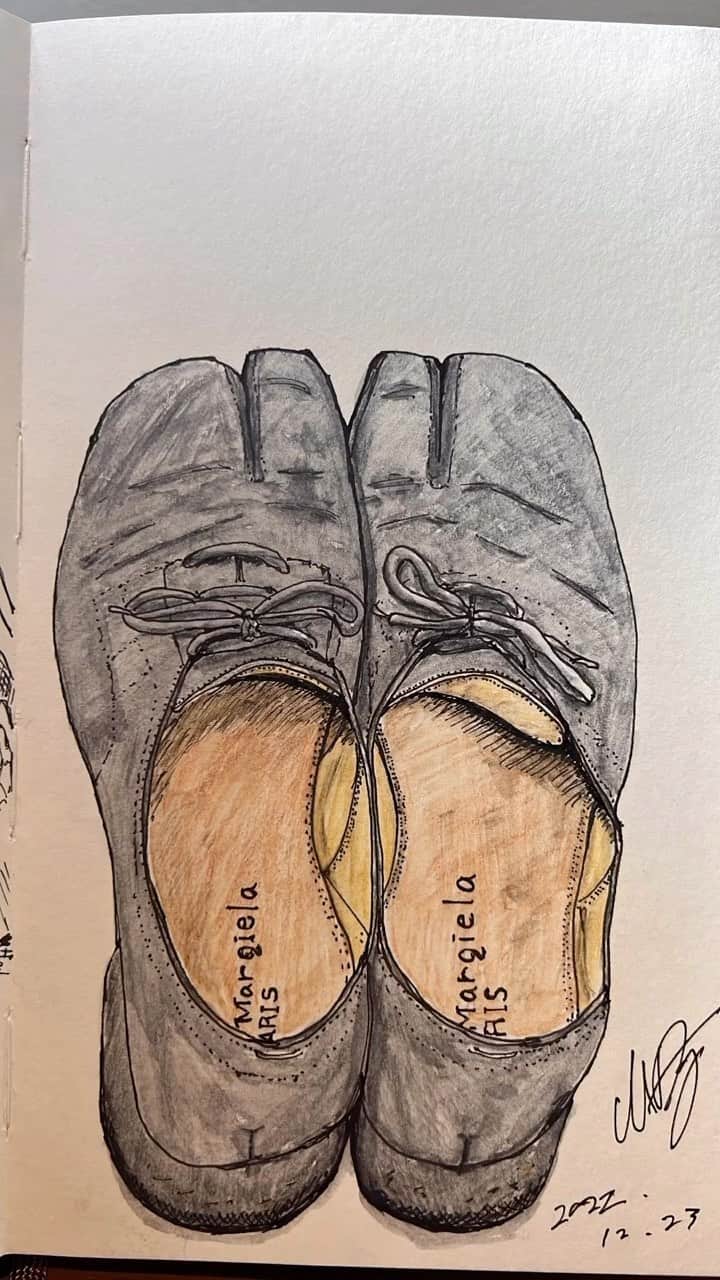 のインスタグラム：「描いた絵をのせてみる🎨」
