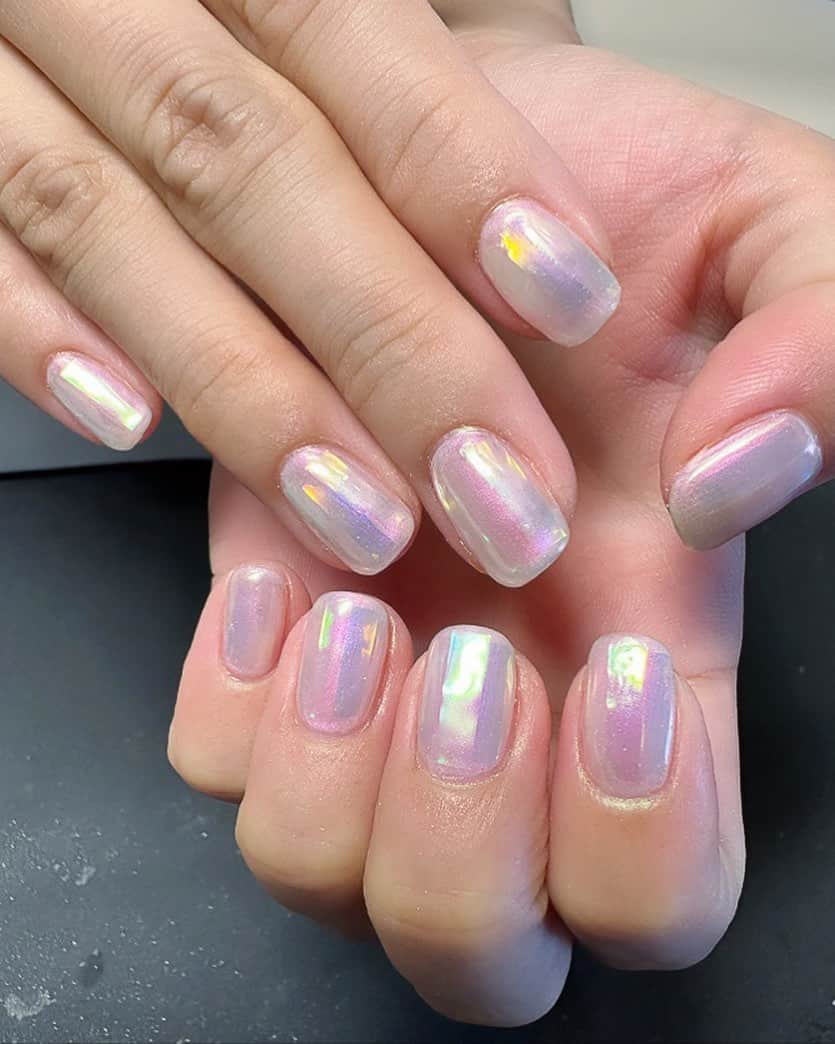 鈴木蛍のインスタグラム：「New Nails💅🏻 #newnails #summernails #オーロラネイル」