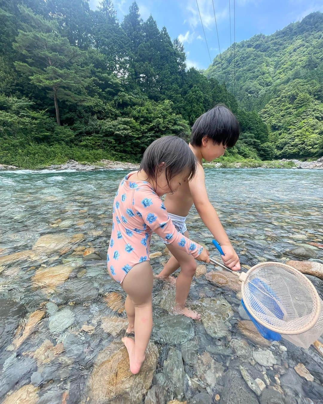 岸野里香さんのインスタグラム写真 - (岸野里香Instagram)「川遊びとBBQ🍖🐟🛶」7月11日 16時54分 - rikakishino_official