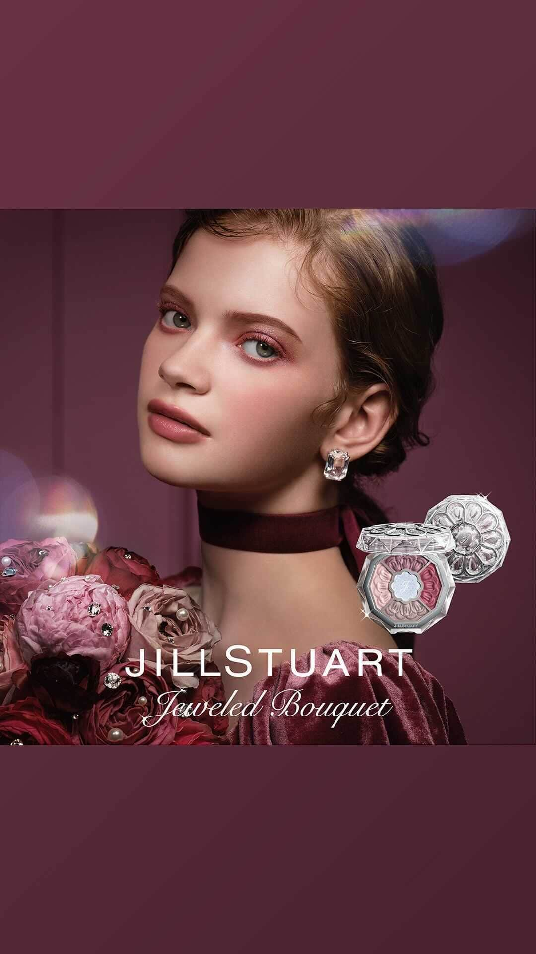 JILLSTUART BEAUTYのインスタグラム：「JILL STUART Fall Collection New Items & Limited Items 〜Jeweled Bouquet〜 8月4日(金)より発売 《7月21日(金)より予約開始》  視線を奪う、花びらの濃密な色彩。  咲き誇る花々から心ときめく花を束ねたら、 仕上げに、ジュエルの魔法を。  #jillstuart #jillstuartbeauty #ジルスチュアート #アイシャドウ #アイシャドウパレット #ブルームクチュールアイズ #チーク #マスカラ #カラーマスカラ #タイムレスグロウ #ルージュティント #リップ #リップグロウ #ネイル #フレグラントネイルラッカー #ネイル #ネイルベース #トップコート #秋メイク」