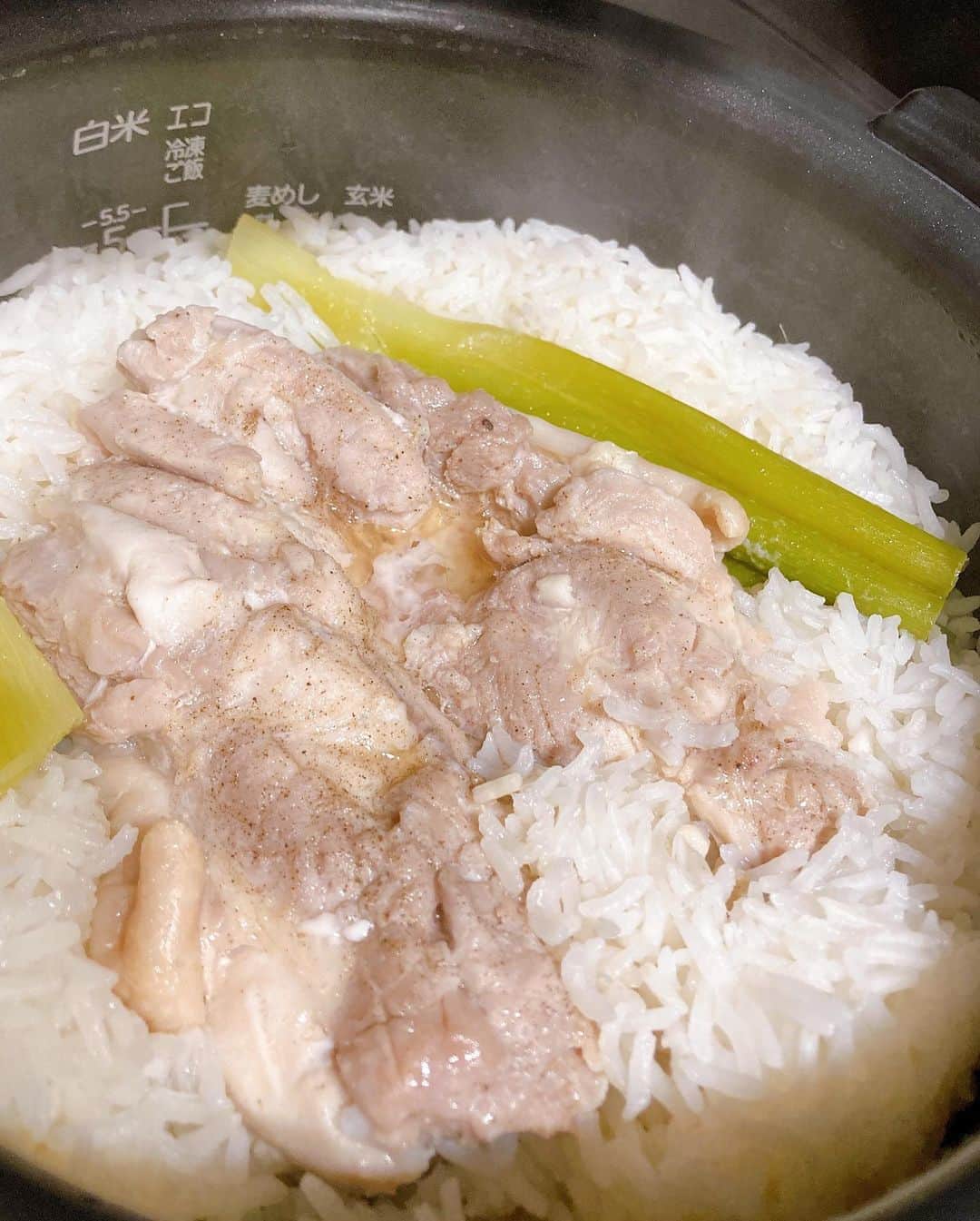 藤木由貴さんのインスタグラム写真 - (藤木由貴Instagram)「最近、主食のごはんをタイ米に変えたのでカオマンガイもお家で作ってみました✨🍚パクチー大好き派。 . しかし、、なかなかタイ米に合うおかずを考えるのが大変🥲 なにか合いそうなおかずオススメあったら教えて下さい。」7月11日 17時30分 - yuki.grm