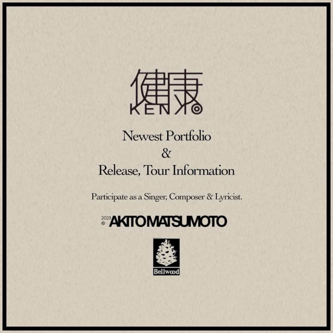 松本明人のインスタグラム：「KENK◎ - NEWEST PORTOFOLIO Release date : 11 Jul. 2023 Photography : Reishi Eguma Makeup & Hair : Yui Itou  ＿＿＿＿＿＿  [RELEASE] 1st EP "◎MNIBUS (+ (integral) future)" Release date : Sep. 2023 (TBD) ※In detail, see later upload.   [TOUR] Live Tour 2023 "KENKAI chapter #2 -◎MNIBUS-"  DAY1. Date : 17 Sep. 5:30PM Venue : GARRET [TOKYO]  DAY2. Date : 24 Sep. 5:30PM  Venue : HeartLand [NAGOYA]  DAY3. Date : 26 Sep. 7:00PM Venue : RUIDO [OSAKA]   ※All Standing  [TIX] FC：14 Jul. 12:00PM - 24 Jul. 23:59PM PG : 26 Jul. 12:00PM - 6 Aug. 23:59PM  [INFO.] Siren Enterprise (03-3447-8822)  ＿＿＿＿＿＿  2023 ©︎ Bellwood Records, AKITO MATSUMOTO」
