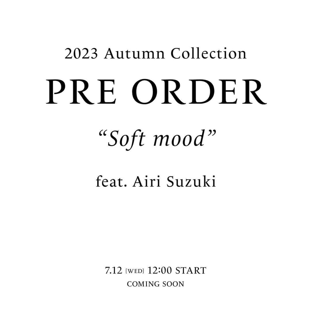 フレイアイディーさんのインスタグラム写真 - (フレイアイディーInstagram)「“2023 Autumn Collection PRE ORDER” “Soft mood” feat. Airi Suzuki  7.12 Wed 12:00 START Coming soon… Official Online Store / USAGI ONLINE にて公開。  #frayid #2023autumncollection」7月11日 18時09分 - fray_id