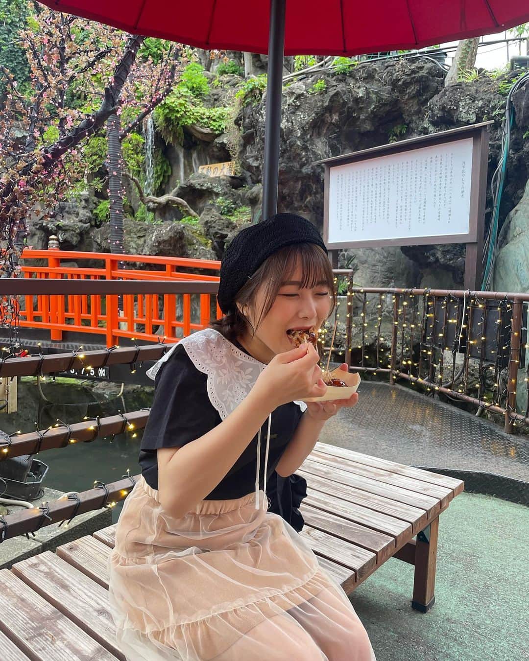 島崎友莉亜さんのインスタグラム写真 - (島崎友莉亜Instagram)「🐙🐙  #花やしき #たこ焼き大好き」7月11日 18時56分 - yuria_shimazaki_uug2ki