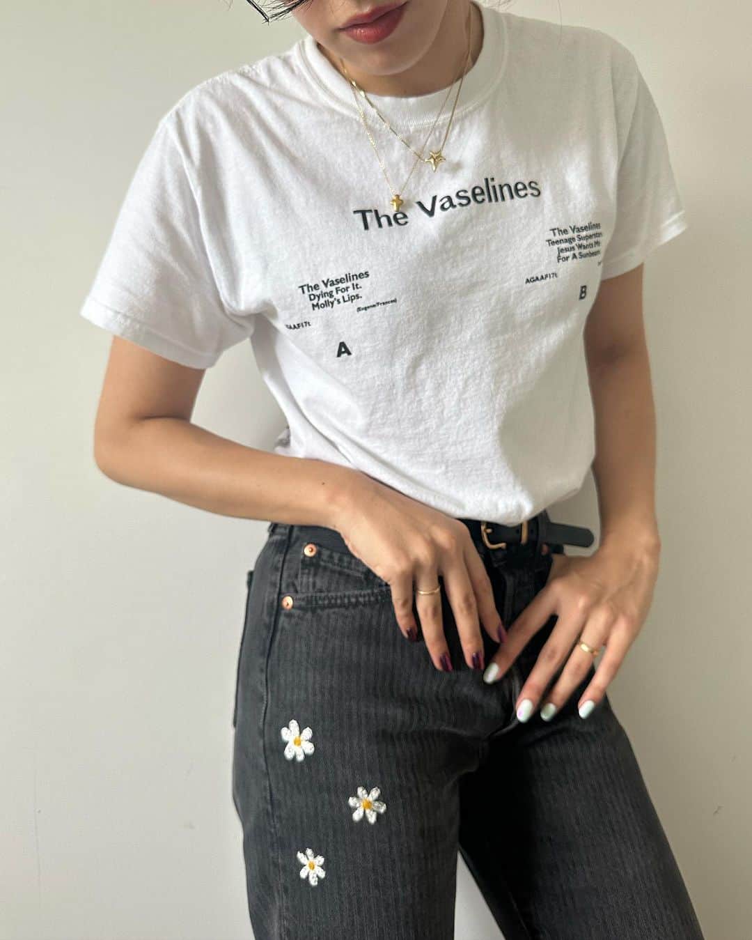中田クルミのインスタグラム：「🌼501®︎🌼 @levis_japan  @hana.wrigley.couture ハナちゃん天才❣️ 501®︎ 150th anniversary✨」
