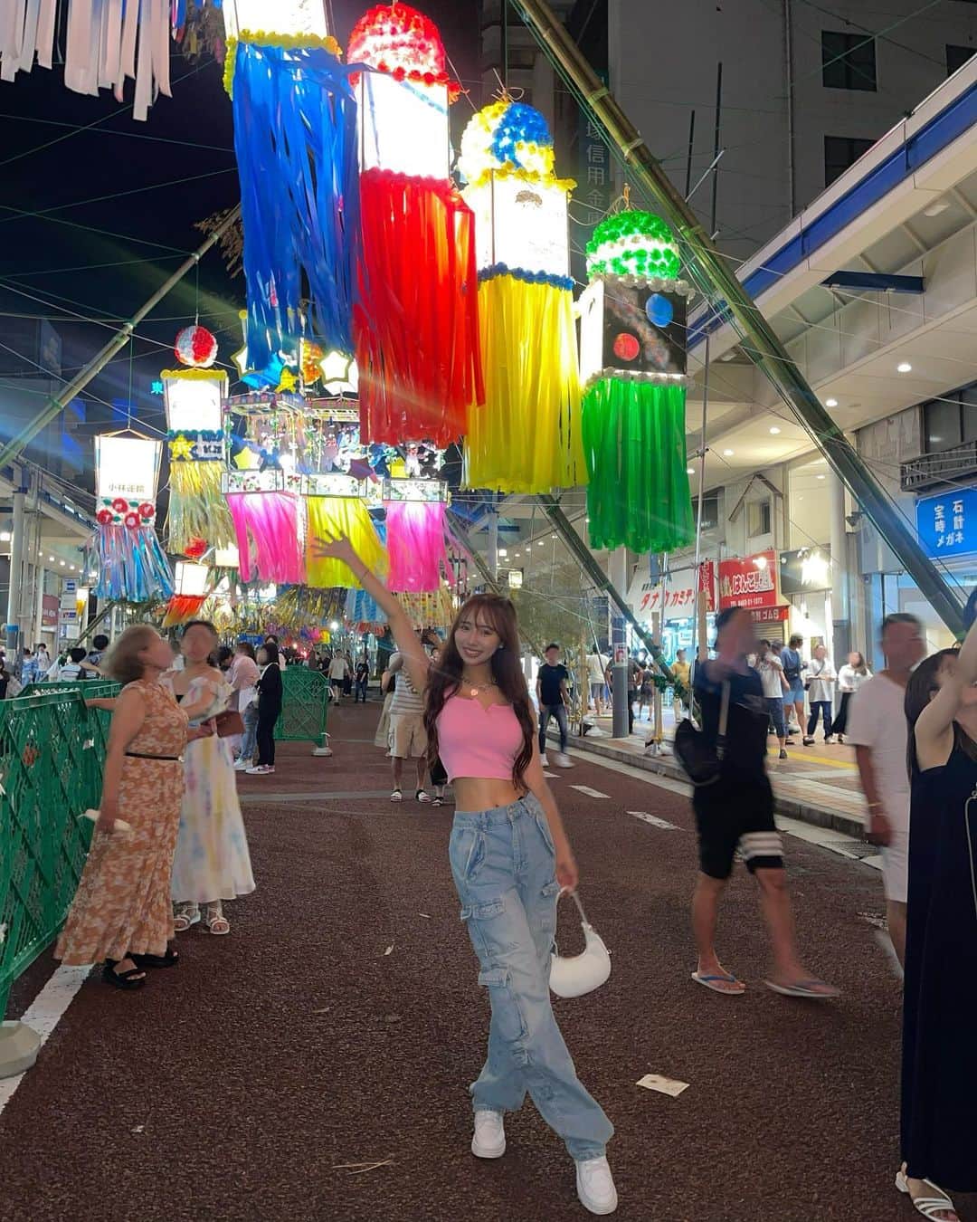 川谷花音のインスタグラム：「願いは世界中の平和と幸せ✌️🌍🌈  #japan #japanese #japanfestival #七夕 #大学生 #大学生コーデ #女子大生 #今日のコーデ」