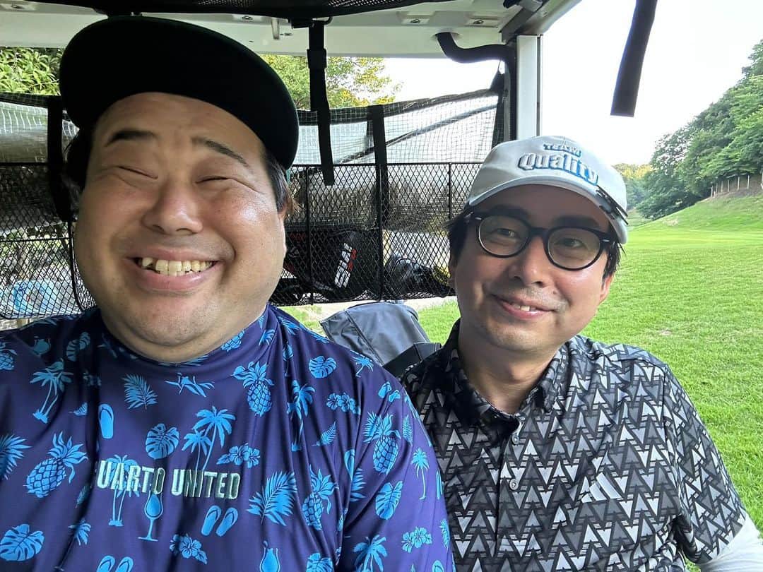 のインスタグラム：「今日はこの人とゴルフ」