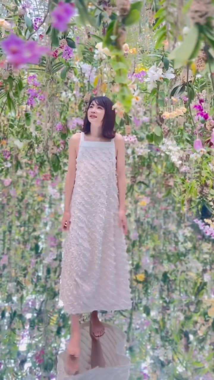 勝木友香のインスタグラム：「夢の世界にいるみたいで…  ドキドキ♡  もうずっとこの世界で 生きていきたい😊🌷  チームラボプラネッツ  @teamlab.planets  まだまだ素敵な光の空間もあったので それはまた後日に😊  動画見てたら、 早くもまた行きたくなってる♪  #チームラボ #デートスポット #東京観光 #東京旅行 #teamlab #teamlabplanets #チームラボプラネッツ #豊洲　#jyapan #tokyo  #東京デート　#デートにオススメ　#家族でおでかけ　#東京スポット　#オトナ女子  #大人女子旅  #女子旅　#flowers  #flower #PR」