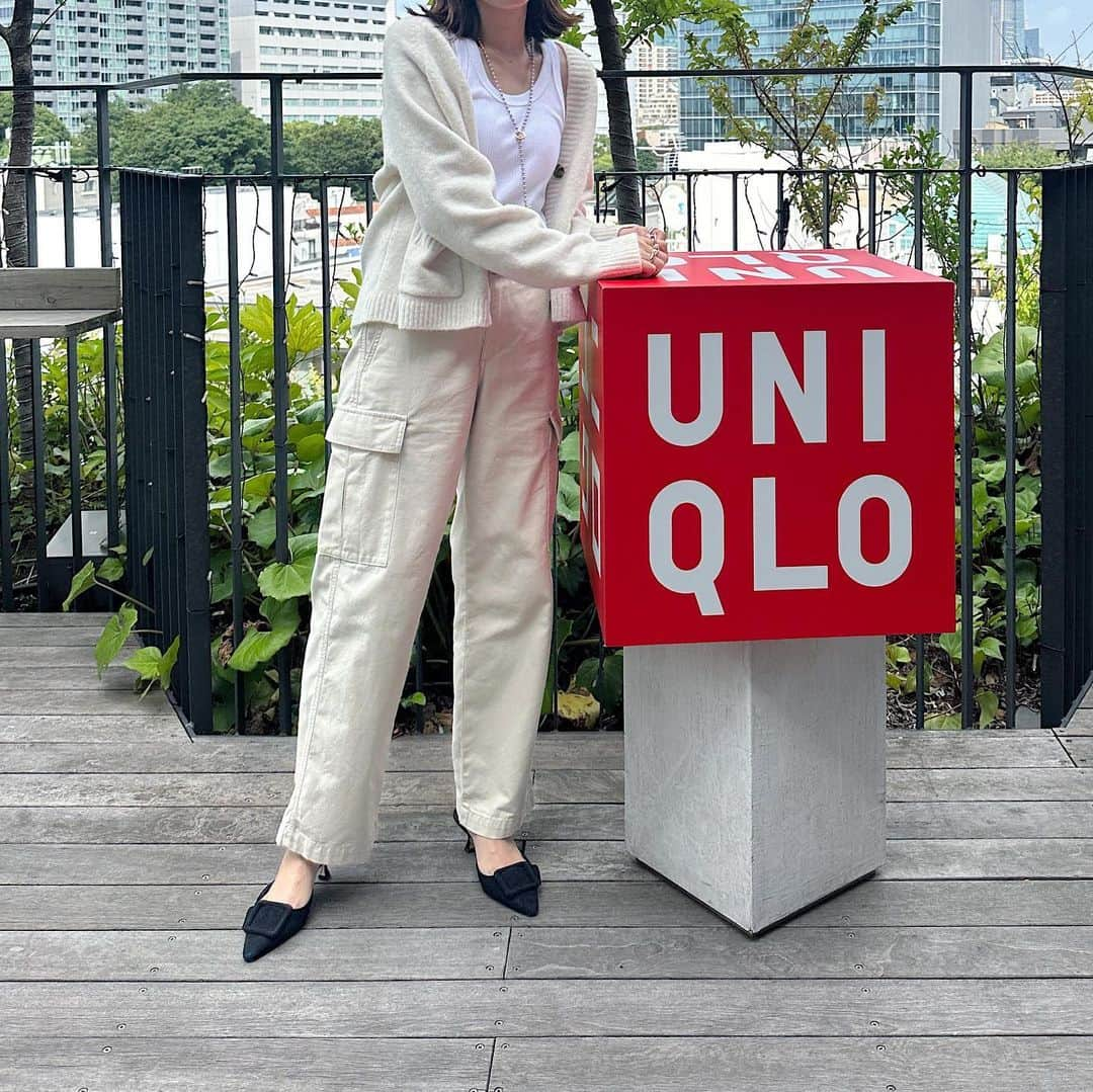 えりんこのインスタグラム：「【UNIQLOカーゴパンツ】  1枚目/#ワイドストレートカーゴパンツ （XS・標準丈）  2.3枚目/#ワイドストレートカーゴパンツ （S・丈長め）  4枚目/ #カーゴジョガーパンツ （メンズXS）  カーゴパンツのサイズ感などは ブログにアップしています◡̈♥︎ @erinco_____  #ユニクロ#uniqlo #uniqloコーデ #ユニクロコーデ」