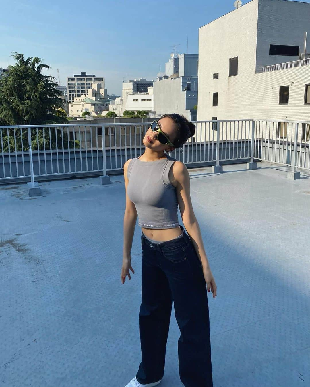 玖瑠実さんのインスタグラム写真 - (玖瑠実Instagram)「🐧🥵  #beautifulpeople  #moussy #grungeglasses #nike」7月11日 21時25分 - kurumi_0125_