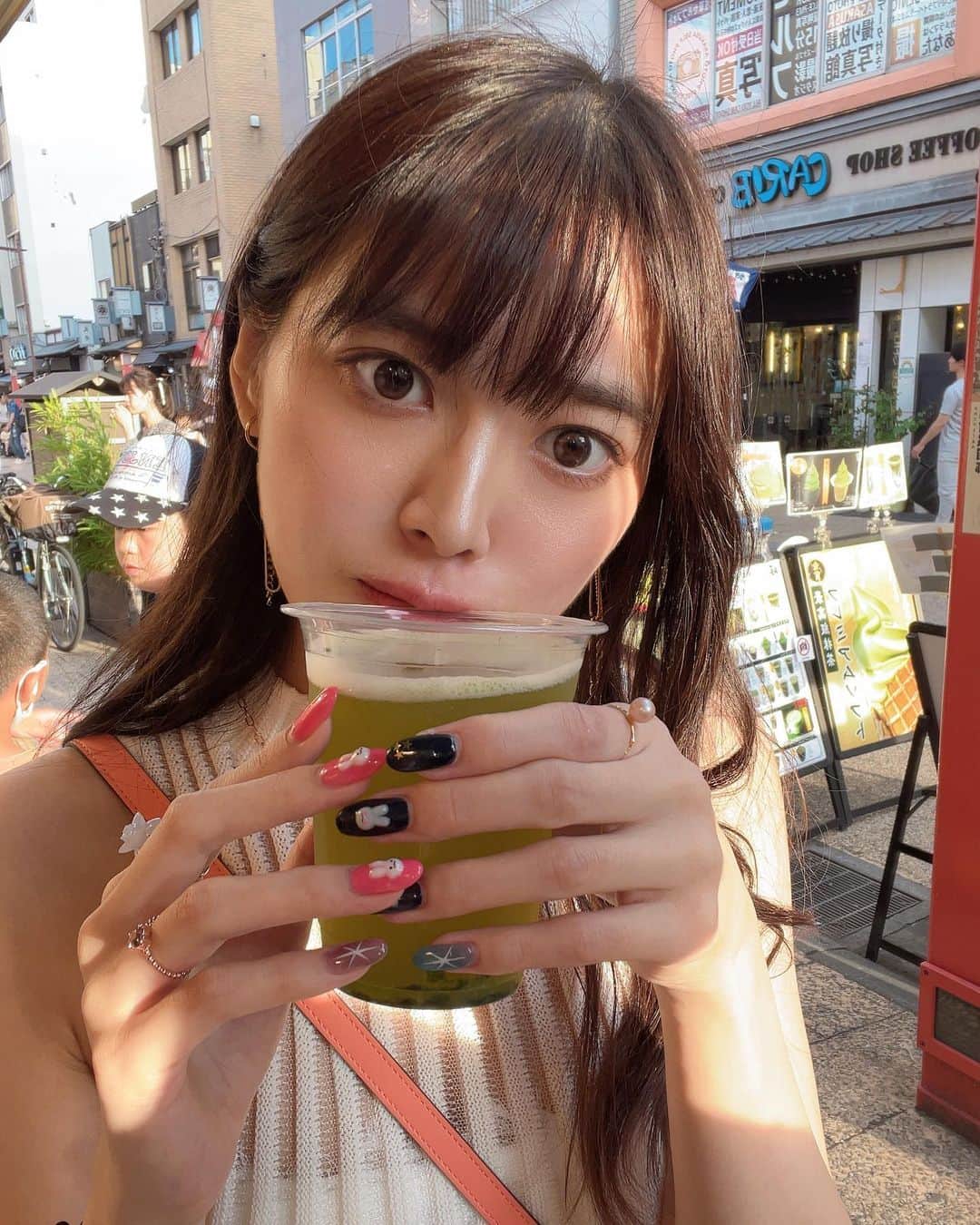 藤田いろはさんのインスタグラム写真 - (藤田いろはInstagram)「⁡ 胃腸が最近よわよわだからお酒控えてるのですが、 抹茶ビールが気になりすぎて飲んじゃいました🍵🍺 ⁡ ⁡」7月11日 22時01分 - irohairo1151