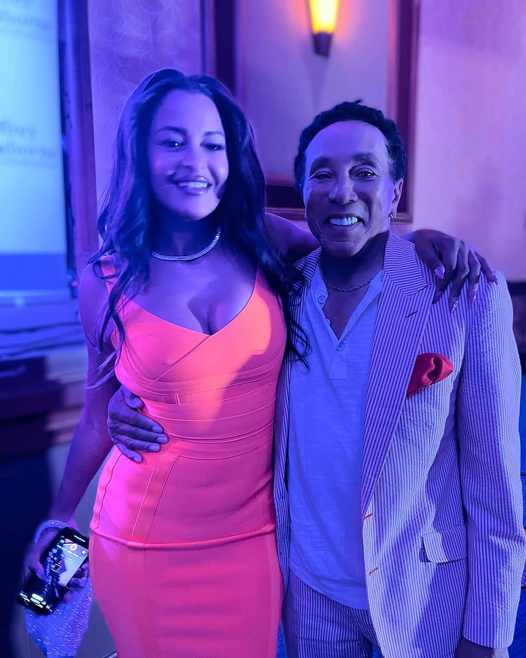 クラウディア・ジョーダンのインスタグラム：「Old school R&B legends showed up for @officialjeffreyosborne ‘s 9th annual celebrity Classic! Can’t wait for the 10th next year! Great to see everyone and this is such a classy event!」