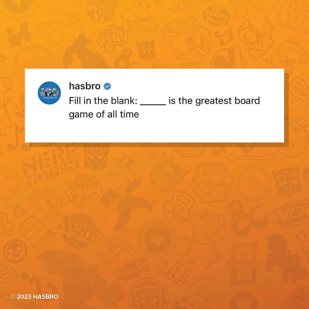 Hasbroのインスタグラム：「Comment below and be sure to follow us on @threadsapp」