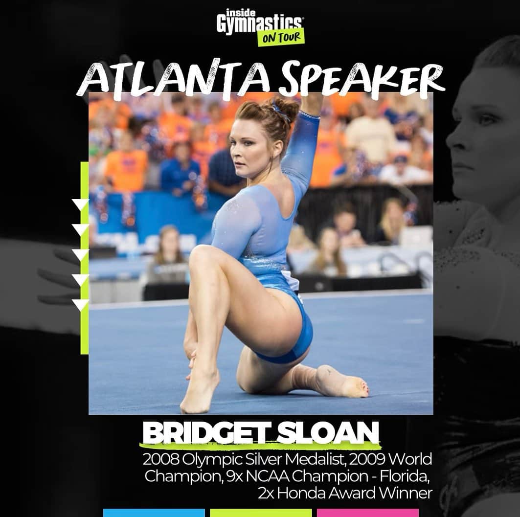 Inside Gymnasticsさんのインスタグラム写真 - (Inside GymnasticsInstagram)「2009 World All-Around Champion Bridget Sloan can’t wait to inspire you at our Atlanta stop coming up on July 22nd!   🔗Link in bio to register!」7月12日 3時43分 - insidegym