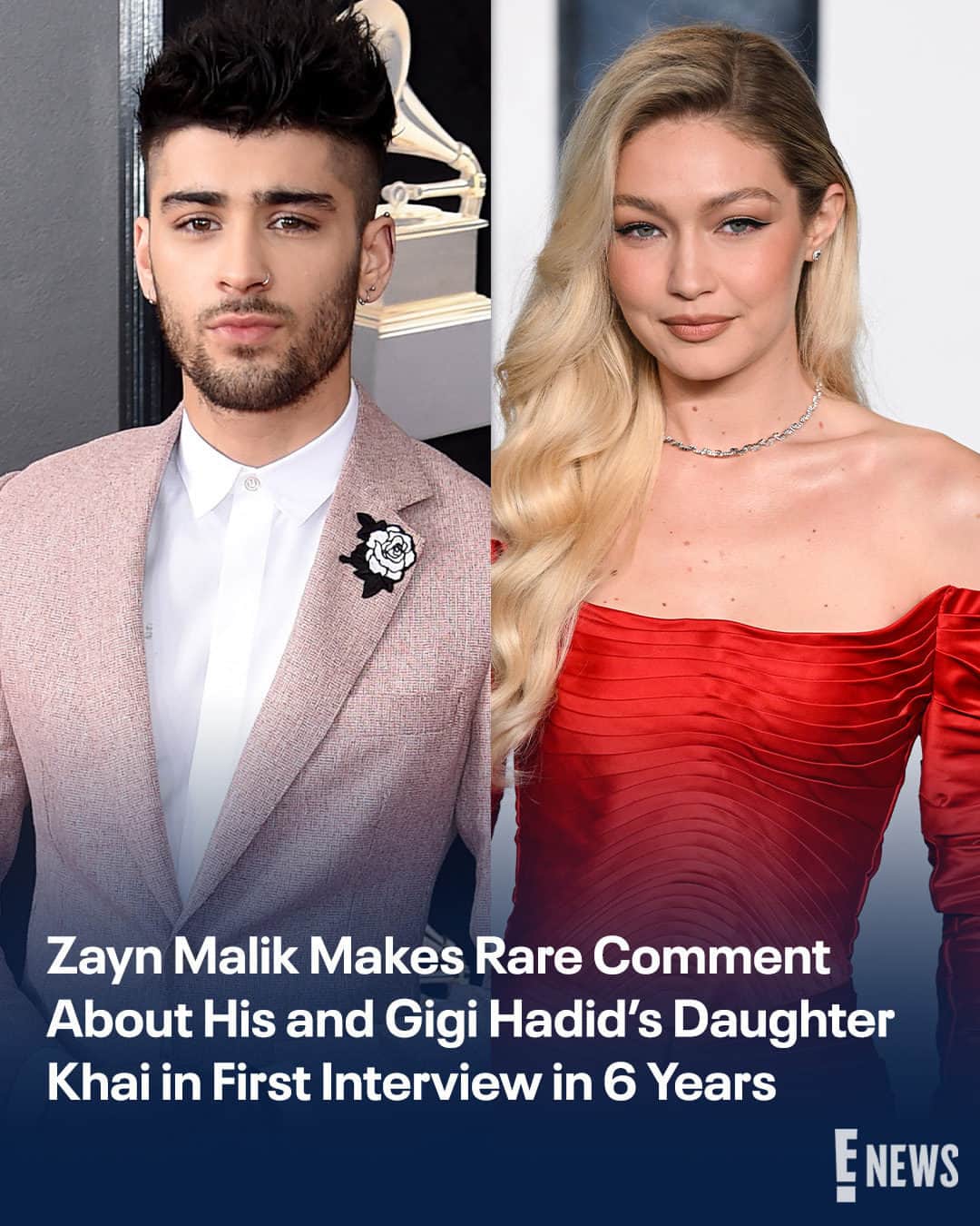 E! Onlineさんのインスタグラム写真 - (E! OnlineInstagram)「Zayn Malik opened up about fatherhood in his first interview in 6 years. Link in bio for how he's "trying to be a good example" for his and Gigi Hadid's daughter. (📷: Getty)」7月12日 5時00分 - enews