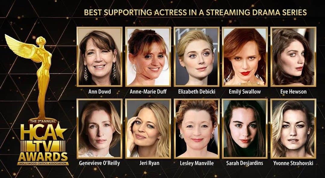 エミリー・スワローのインスタグラム：「What the what?  This is a delightfully unexpected highlight of my week!  Thank you to @hollywoodcriticsassociation for the nomination, to @jonfavreau and @dave.filoni for giving The Armorer more time on the playground this season, and to all of you for embracing her.   #thisistheway #mandaloriansarestrongertogether #thearmorer #hollywoodcriticsassociation」