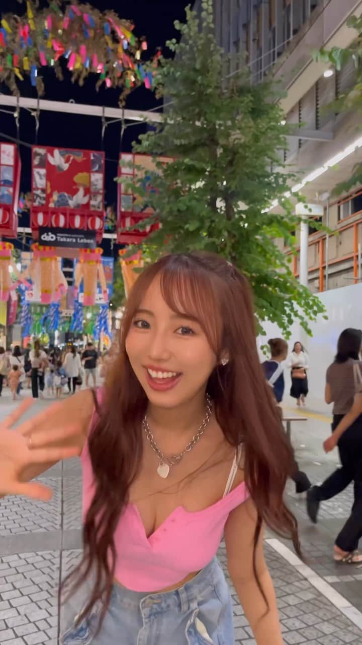 川谷花音のインスタグラム：「ウィンクって難しくない？😱  #japan #japanese #japanesegirl #festival #newjeans #kpop  #大学生 #大学生コーデ #女子大生 #今日のコーデ」