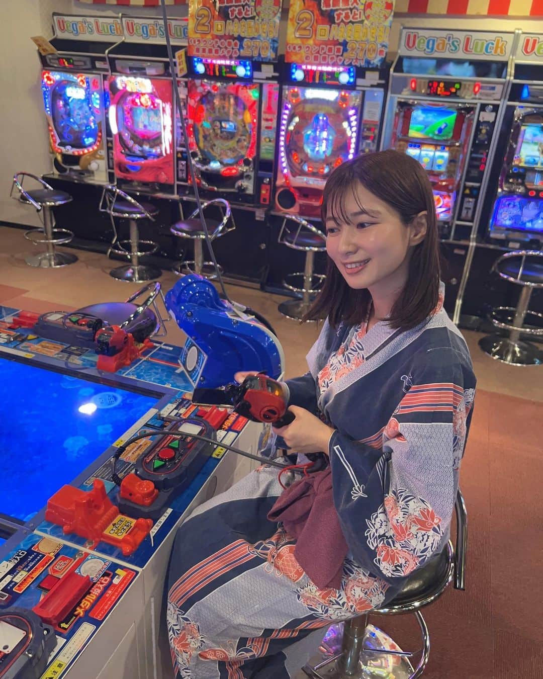 石岡真衣のインスタグラム：「釣りたい、釣りたいっ🎣💕  久しぶりの #ポ活 ♨︎ #万葉の湯  #スーパー銭湯」