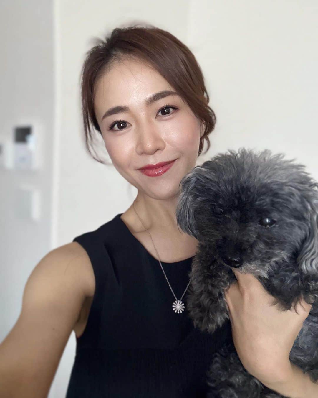 しろまっするさんのインスタグラム写真 - (しろまっするInstagram)「･ Sunny sunny days ☀️ How do you keep yourself cool during the hot days ?? 🫠🔥  毎日本当に暑いね〰️  実家帰省中にCoco🐶のてんかん発作が起こらなくて良かった✨️  Coco🐶さん、もふもふになってきた☁‪🩶 そろそろトリミング行かなくては✂️ でも、このモフモフ、これはこれで好きなんだよね🤭笑  実家大好きなCoco🐶、毎日楽しそうです🤣  #teacuppoodle #blackpoodle #poodlegram #わんこのいる暮らし #てんかん犬 #シニア犬 #しろの相棒 #しろまっする」7月12日 18時53分 - shiroancoco